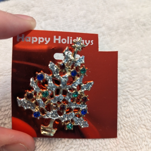 Christmas Tree Pin/ Brooch - Picture 2 of 2